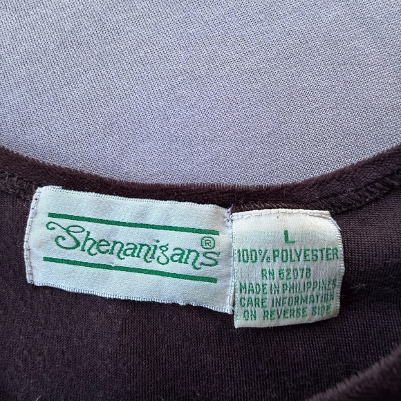 Vintage 90s Velveteen Babydoll Midi Dress Brown Embroidered Fairy Grunge Large - Picture 11 of 12